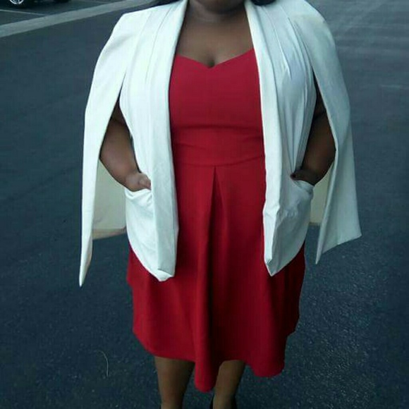 Eloquii Jackets & Blazers - Eloquii White Cape Blazer